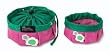 Dog Travel Bowl - Food/water - Pink & Green (Small)