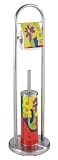 Wenko 18368100 Stand WC-Garnitur Pop Art - Edelstahl rostfrei, &oslash; 22 x 80 cm