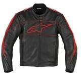 Alpinestars ATL Leather Motorcycle Jacket Black/Red XXL