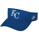 MLB ADULT Kansas City ROYALS Home BLUE VISOR Adjustable Velcro TWILL