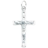 Sterling Silver Crucifix Charm Religious Jewelry