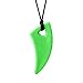 ARK Saber Tooth, Chew Necklaces for Sensory Kids and Adults, Oral Fidget for Autism, ADHD, SPD, Anxiety, Medical-Grade Sensory Chew Necklace, XT, Firm, Lime Green