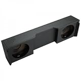Atrend A152-10 Atrend Series 10-Inch Dual Down-Fire Subwoofer Boxes with Bed Liner Finish