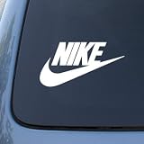 NIKE - Vinyl Car 6" Decal Sticker #1913 | Vinyl Color: White