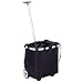 Reisenthel Carry Cruiser- Rolling Tote with Telescoping Handle, Solid Black