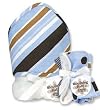 Blooming Bouquet Gift Sets - MAX STRIPE - Hooded Towel & Wash Set