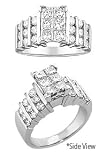 14kt. White Gold, 2 ct. tw. Diamond Unity Ring (Size 5.5)
