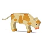 Eigenschaften Holztiger / Holztiger Holzfigur Kalb braun, grasend