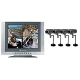 19 TFT LCD 4-Channel Quad-Observation System with 4 Cameras