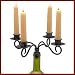 Heirloom Taper 4-Candle Wine Bottle Candelabra