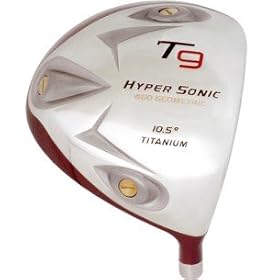 Hyper Sonic T9 Geometric 460 Titanium Driver, RH 12º Men R Flex Graphite Shafted Hyper Sonic T9 Geometric 460 Titanium Driver, RH 12º Men R-Flex Graphite Shafted