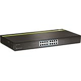 TRENDnet 16-Port 10/100Mbps GREENnet PoE+ Switch Rack Mountable TPE-T160