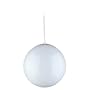 Sea Gull Lighting 6024-15 Single-Light Globe Pendant, White with Opal Glass