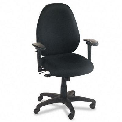 Basyx VL630VA10 VL600 Series High-Performance High-Back Task Chair, Black