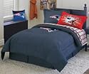 NEW ENGLAND PATRIOTS NFL Football Twin Size Denim COMFORTER SHEET SET