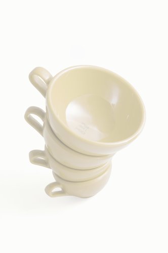 BlissHome Nigella Lawson's Living Kitchen Melamine Measuring Cups, Cream, Set of 4