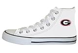 Game Day Hi Top White University of Georgia Logo Canvas