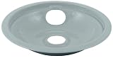 Whirlpool 4396090RW Universal 6-Inch Cooktop Porcelain Drip Bowl and Ring, Grey