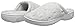 isotoner Women's Signature Terry Floral Embroidered Clog Slipper, Heather Grey, 8.5-9