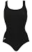 Speedo Women's Aquatic Xtra Life Lycra Solid Moderate Ultraback Swimsuit, Black, 6