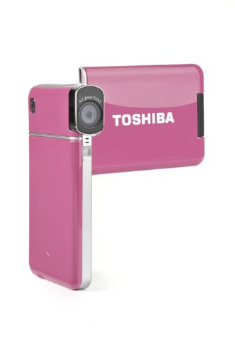 Toshiba Camileo S20 Full-HD Camcorder (5 Megapixel, 4-fach digital Zoom, 7,6 cm (3 Zoll) Display, Bildstabilisator) pink