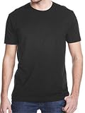 Next Level Top Quality Style Mens Fitted Short Sleeve Crewneck T-shirt Tee Shirt - Black