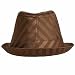 31OofXWJUCL. AA75  BROWN TONE ON TONE STRIPED FEDORA HAT