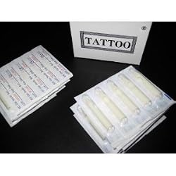 150x COUNTS OF ASSORTED TATTOO DISPOSABLE TIPS (ROUNDS/FLATS/MAGS)