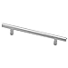 Liberty P01026-PC-C 128/188mm Cabinet Hardware Handle Steel Bar Pull, Polished Chrome