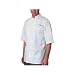 Chef Works Capri Egyptian Cotton Short Sleeve Coat, White