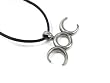 Balance of Life, Wiccan Triple Moon Pewter Pendant