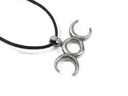 Balance of Life, Wiccan Triple Moon Pewter Pendant
