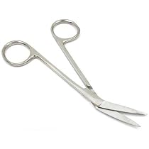 Angled Iris Scissors Sewing Craft Hobby Hand Tool 4.5"