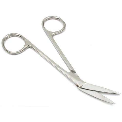 Angled Iris Scissors Sewing Craft Hobby Hand Tool 4.5"