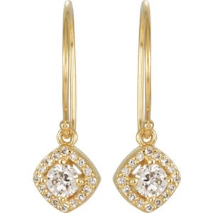 Genuine IceCarats Designer Jewelry Gift 14K Yellow Gold 5/8Ctw Diamond Earrings. Pair 5/8 Ct Tw Diamond Earrings 5/8Ctw Diamond Earrings In 14K Yellow Gold