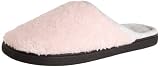 ISOTONER Women’s Microterry Chukka Clog Slippers , Pink, 7 1/2-8