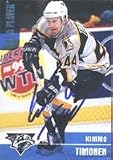 Kimmo Timonen, Nashville Predators, 1999 In The Game Be A Player Autographed Card