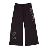 Black Low Rise Jersey Dance Gymnastics Pants