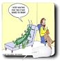 Londons Times Funny Medicine Cartoons - Centipede Psychiatry - Mouse Pads