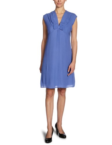 NafNaf Damen Kleid (knielang) RNR56D, Gr. 40 (42 FRA), Blau (1528 bleu klein) Preisvergleich