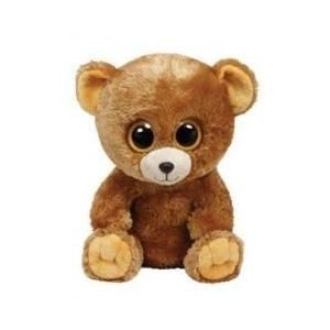 TY 7136961-Honey Buddy-B&auml;r Beanie Boos Large, 24 cm, braun