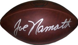 Joe Namath signed Official NFL Duke Throwback Football- New York Jets