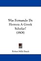 Was Fernando de Herrera a Greek Scholar? (1908)