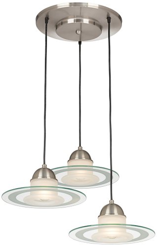 Brushed Steel Orb Pendant Chandelier