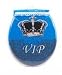 Abattant Toilette WC VIP - Bleu - Fixation Incluse - Neuf