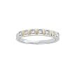 14K Two Tone Gold 0.07 ct. Diamond Bridal Anniversary Band