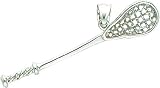 14K White Gold Lacrosse Stick Charm