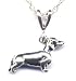16 Dachsund Chain Necklace Sterling Silver Jewelry