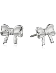 Sterling Silver Childrens Bow Earrings