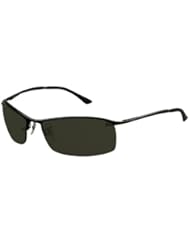Ray-Ban RB3183 Sunglasses 63 mm, Non-Polarized, Black/Grey And Green